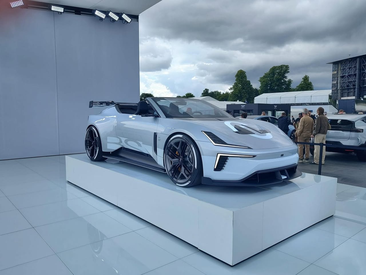 Polestar concept on elevated podium at Goodwood Festival of Speed — Carswells event detailing