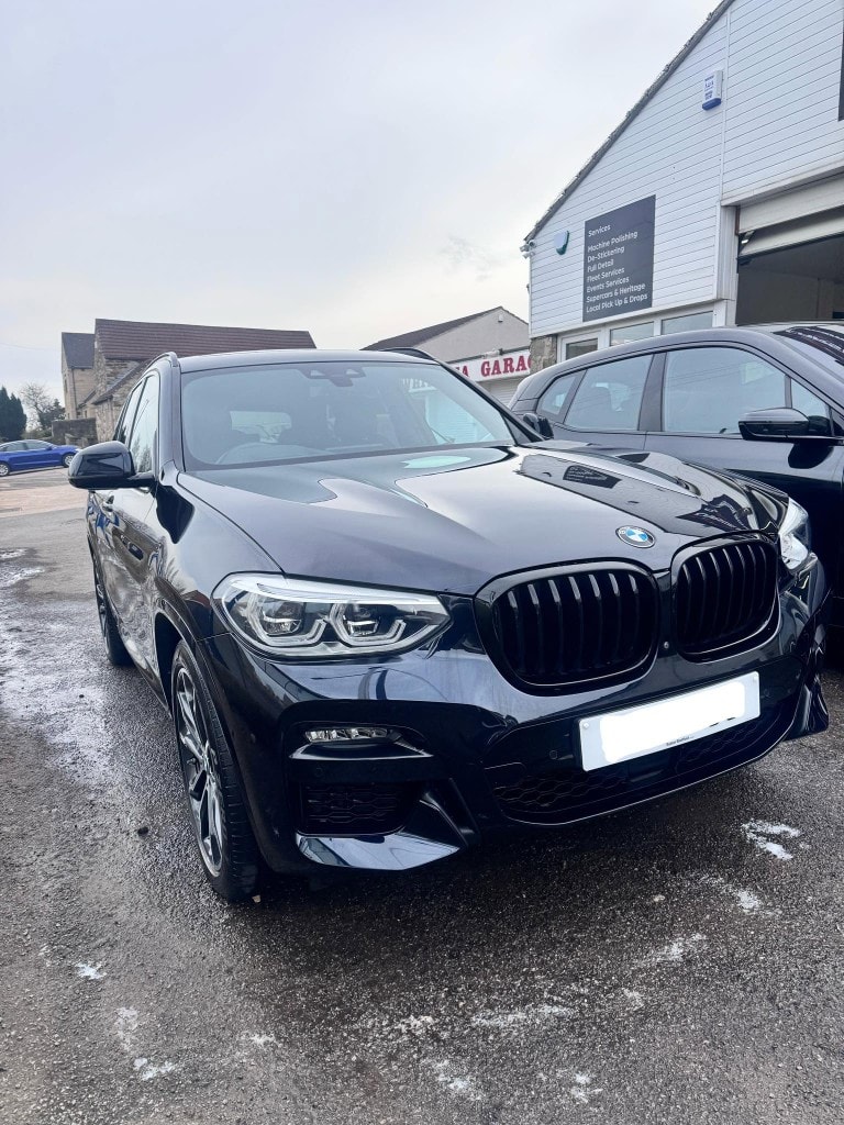 BMW X4 M Sport at the Carswells unit — full detail and de-stickering